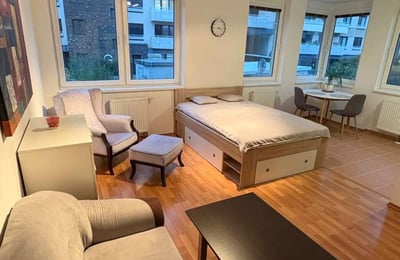 Rent of a furnished 1-room apartment, 39 m², Ružinov district, Bratislava, Slovakia